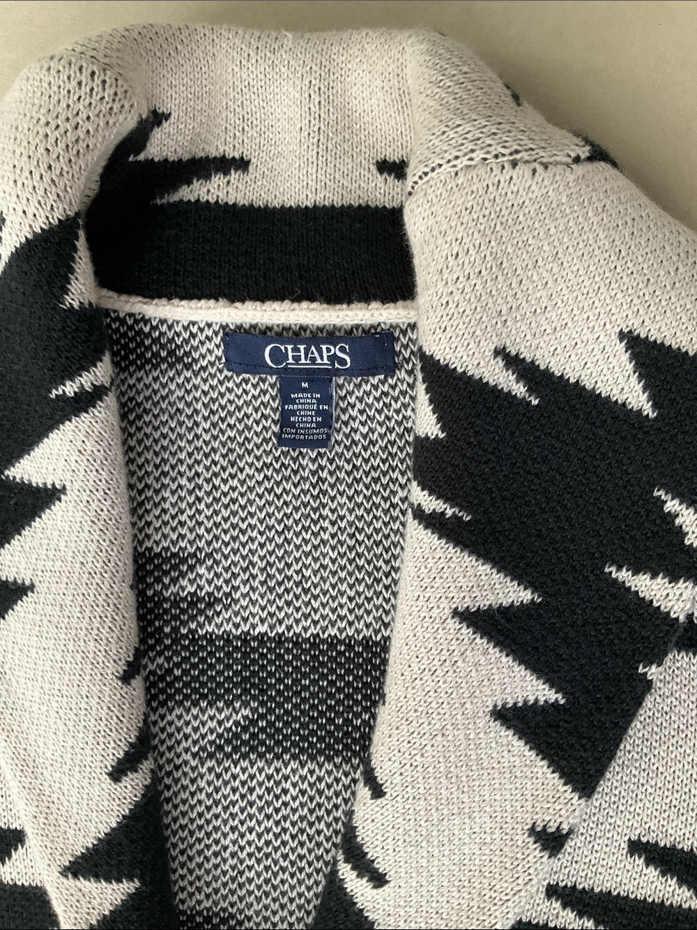 Chaps Aztec sweater jacket - Picture 3 of 9